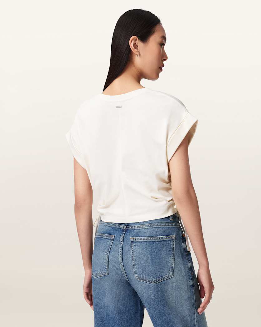 Mira Women's Cropped Satin T-Shirt